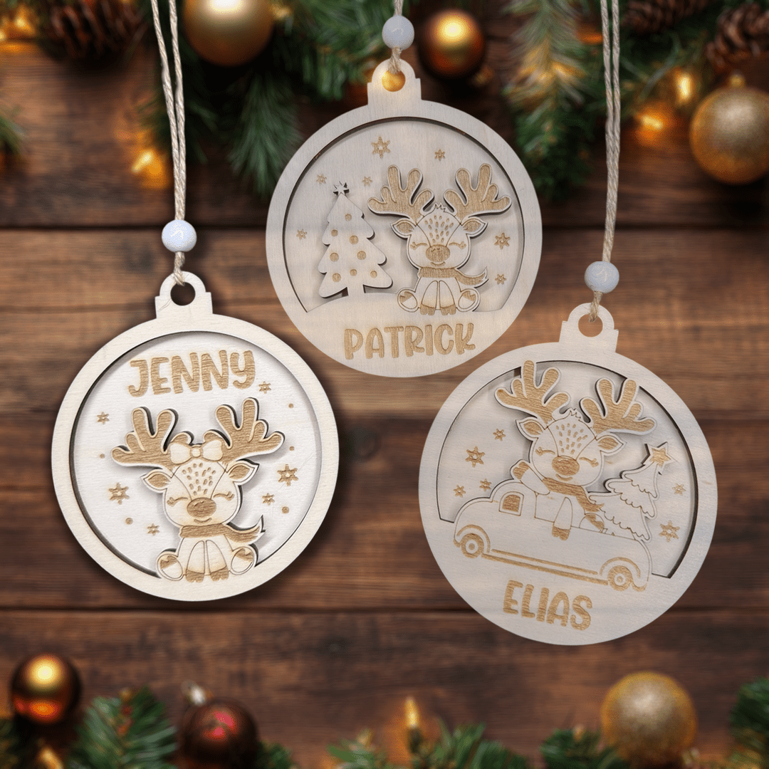 Weihnachtsbaum-Anhänger personalisiert