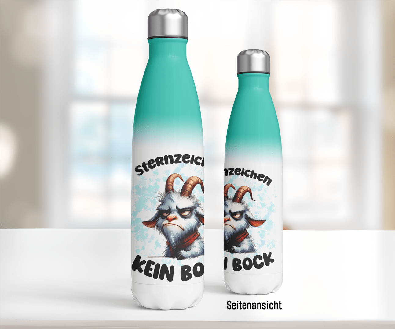 Trinkflasche Sternzeichen Kein Bock