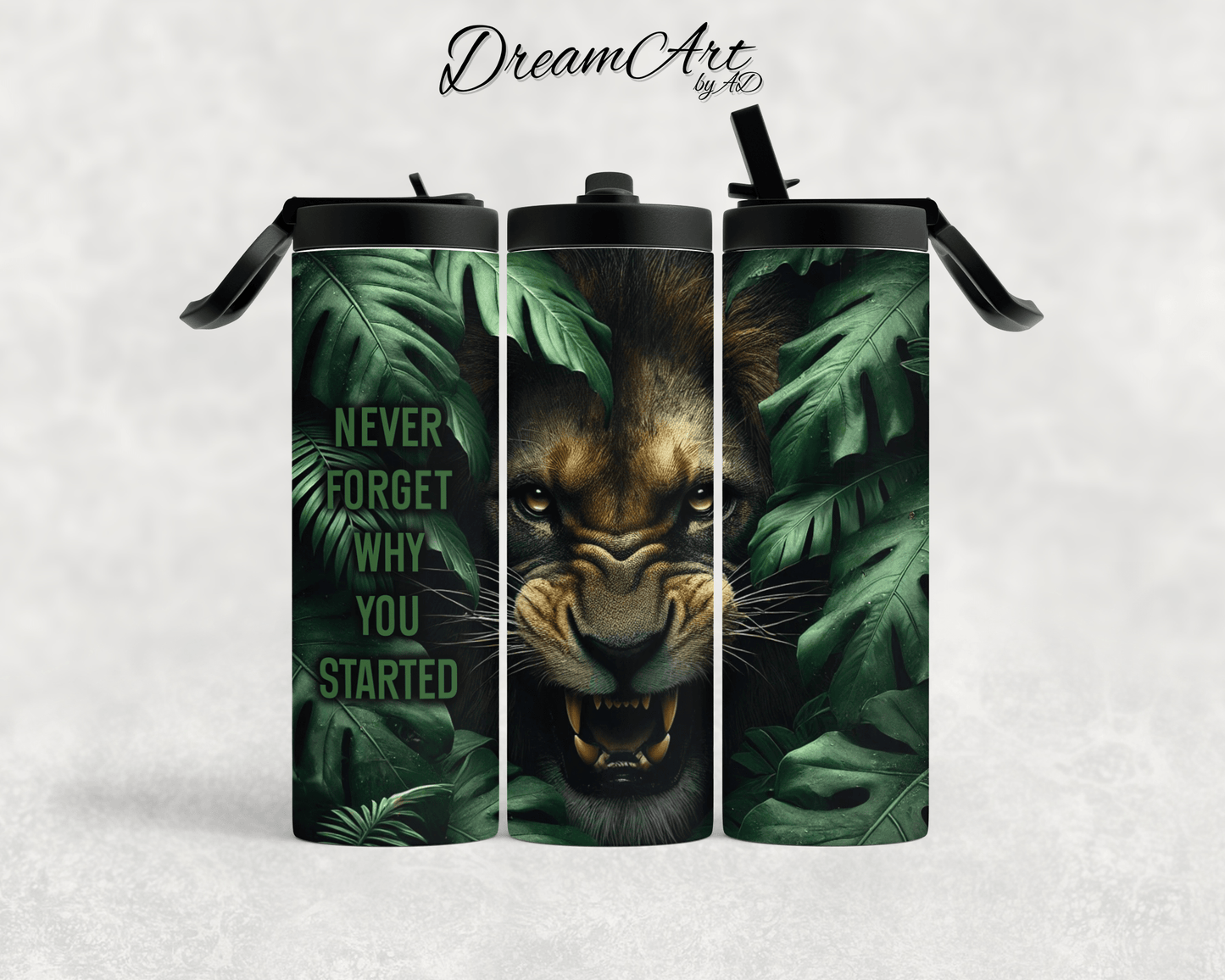 Tumbler Löwe Motivation