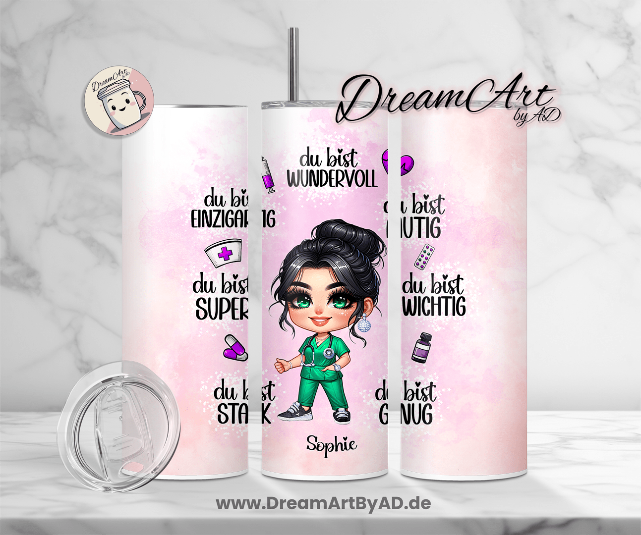 Thermobecher Motivation Ärztin