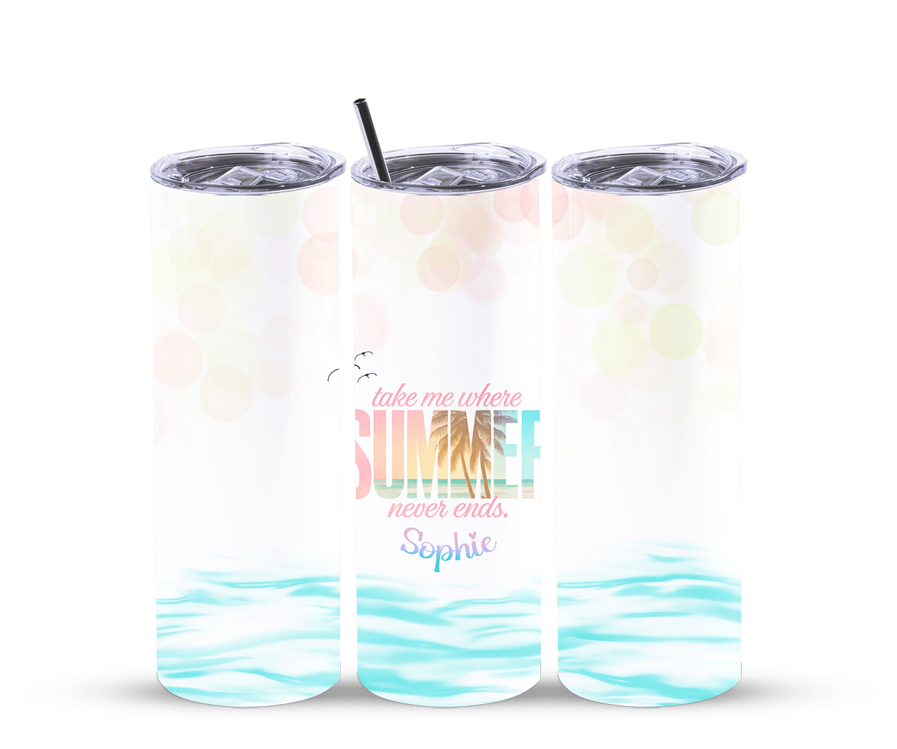 Thermobecher Sonne, Palmen & Meer