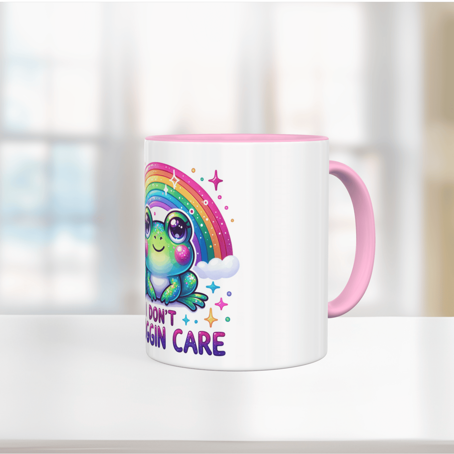 Tasse "i dont froggin care"