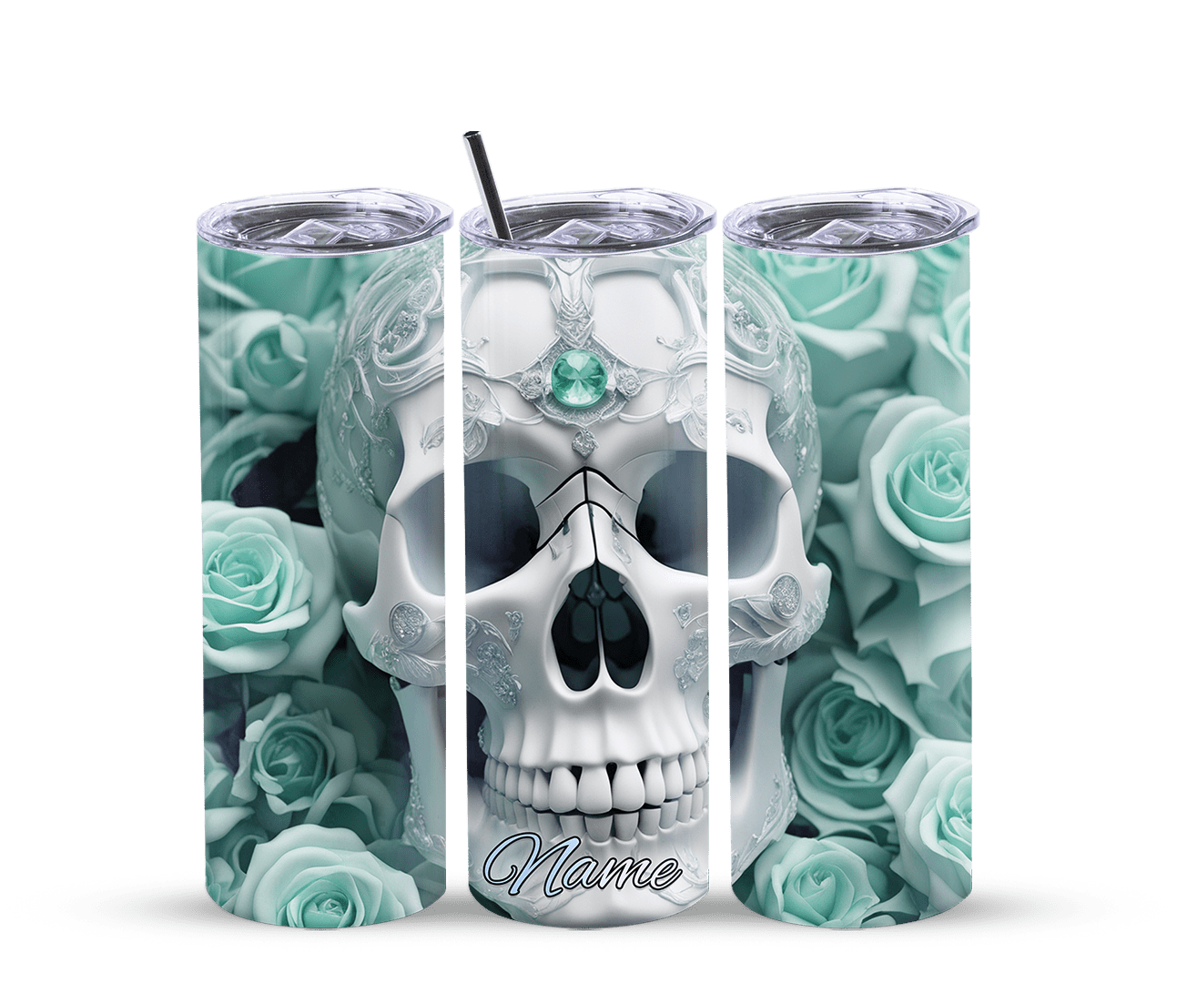 Thermobecher Totenkopf mint