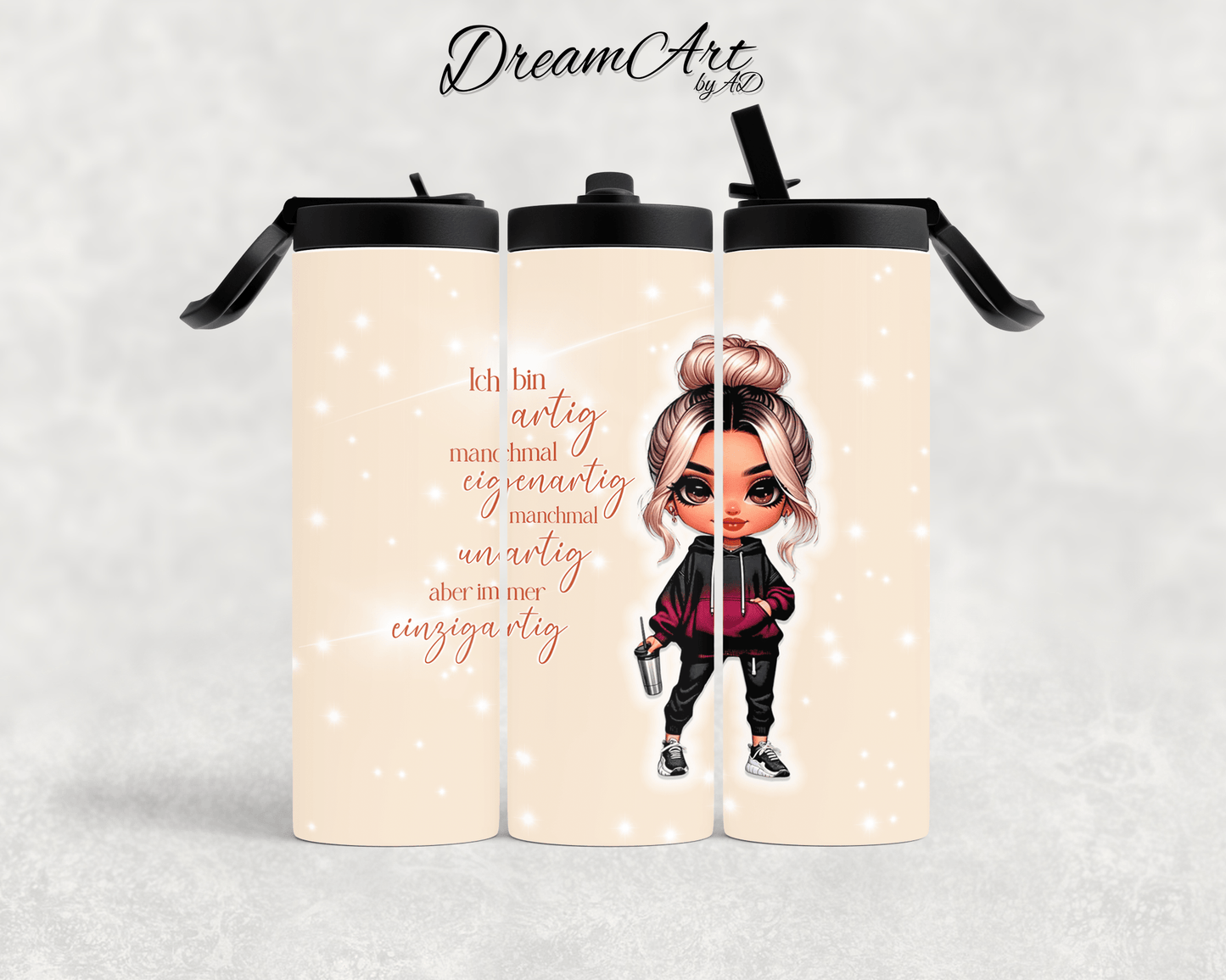 Thermobecher einzigartig cool Girl