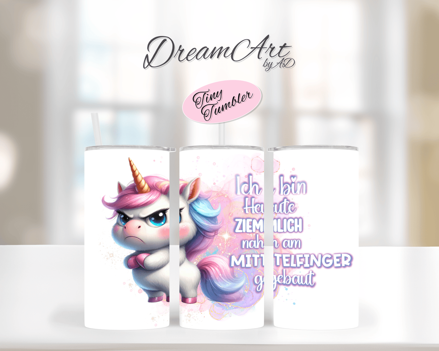 TinyTumbler grumpy Einhorn