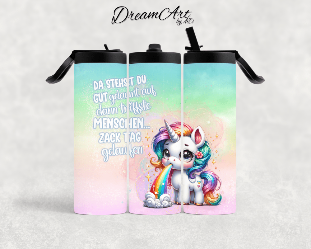 Thermobecher Einhorn Rainbow