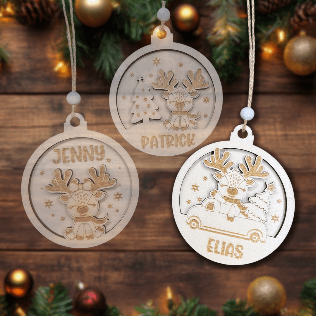 Weihnachtsbaum-Anhänger personalisiert