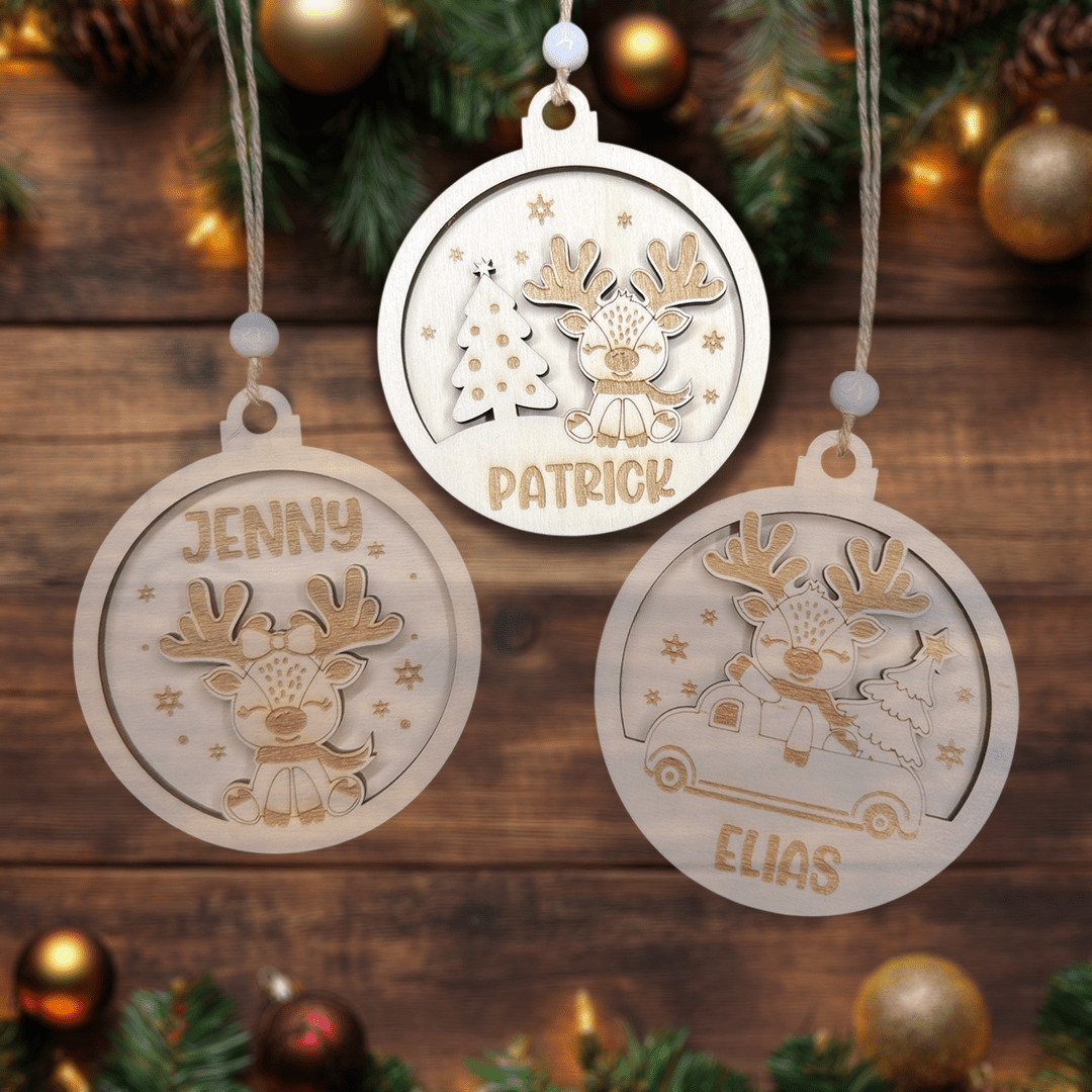 Weihnachtsbaum-Anhänger personalisiert