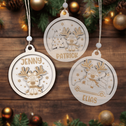 Weihnachtsbaum-Anhänger personalisiert