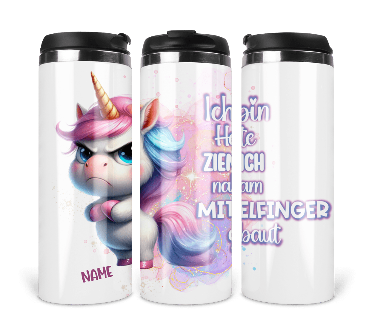 Thermobecher - Ein böses Einhorn