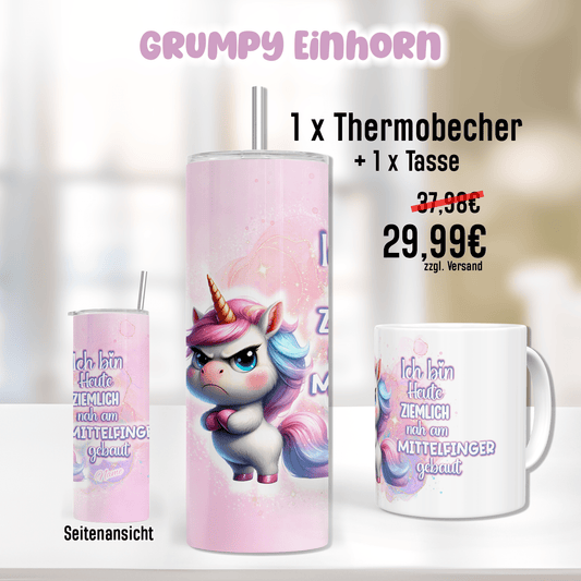 Sparset grumpy Einhorn