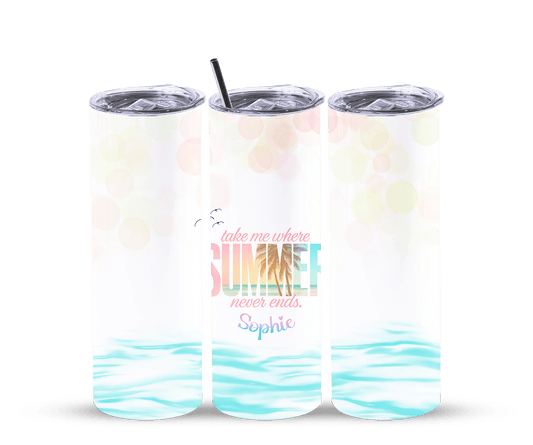 Thermobecher Sonne, Palmen & Meer