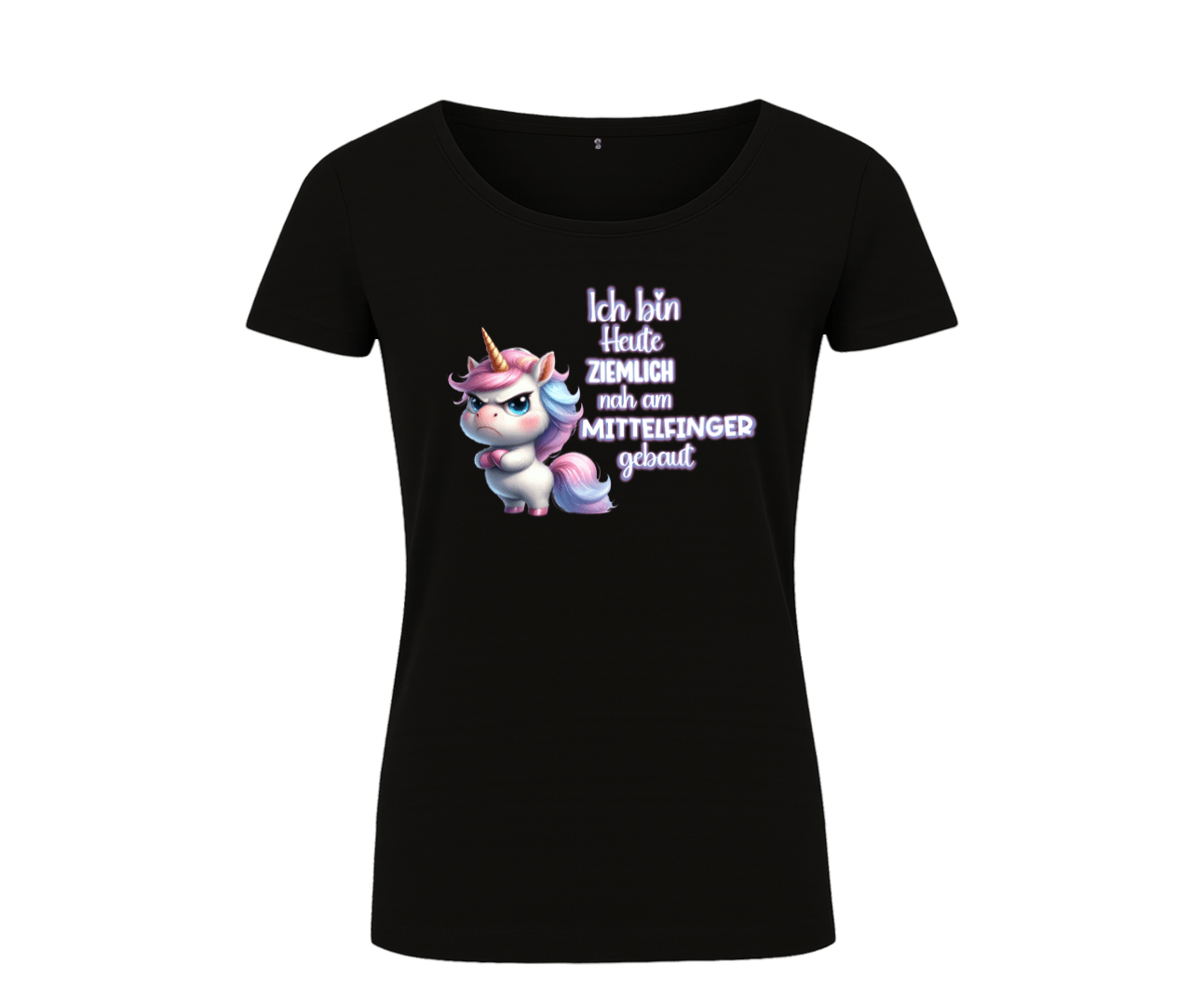 T-Shirt grumpy Einhorn