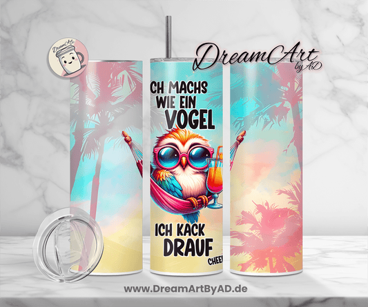 Thermobecher "wie ein Vogel" - aus der Sparkiste