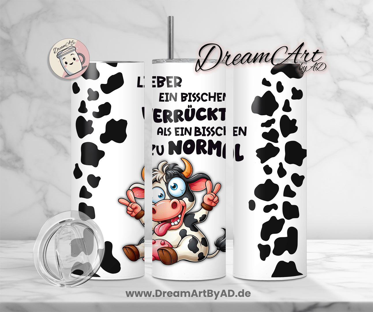 Thermobecher - eine verrückte Kuh